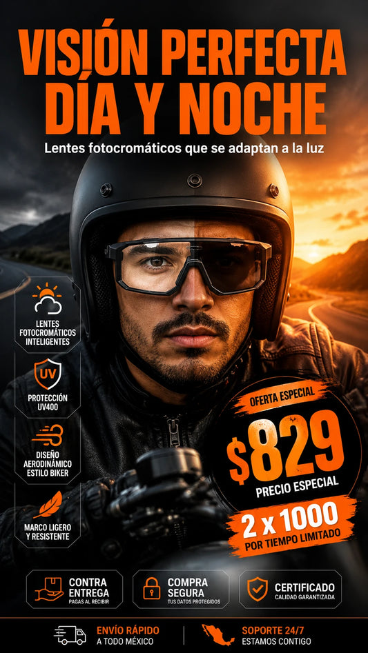 Lentes Gafas De Sol Fotocromaticos Biker