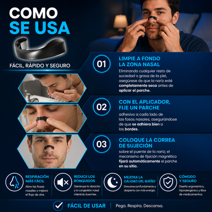 Tiras Nasales Antironquidos Magneticas + Envio Gratis