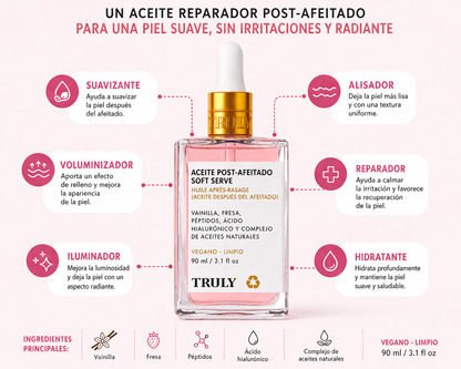 Aceite TRULY para despues de rasurar