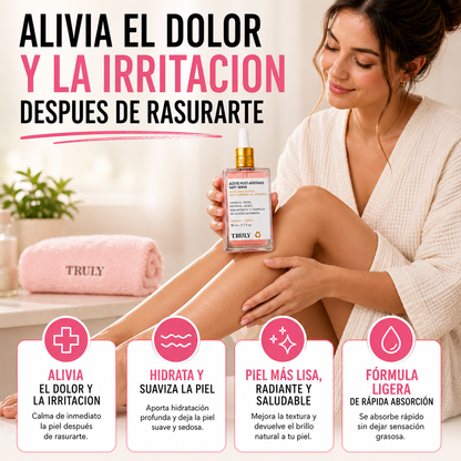 Aceite TRULY para despues de rasurar