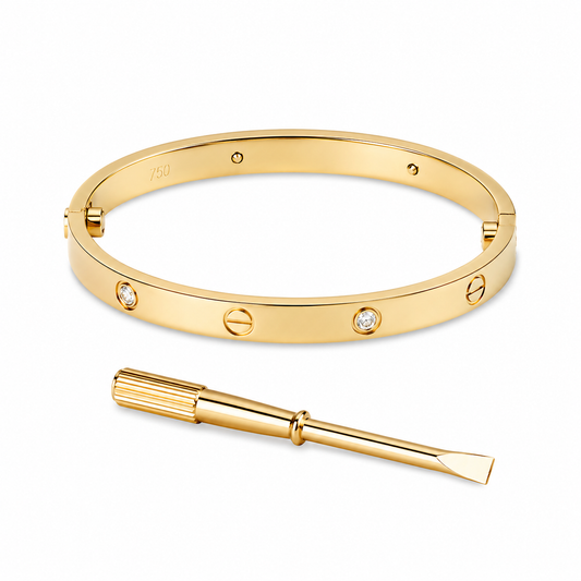 Pulsera cartier con desarmador oro lamina